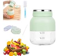 Multi-Purpose Large Capacity Juicing Bottle, Portable Large Capacity Juicer, Portable Blender Rechargeable, Cordless Portable Juicer For Home Kithen Outdoor (1pc-green)