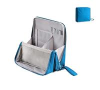 Multi-Purpose Large Capacity Oxford Cloth Standing Makeup Bag, Portable Toiletry Bag and Stationery Storage, Large Capacity Stationery Organizer (Blue)