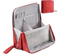 Multi-Purpose Large Capacity Oxford Cloth Standing Makeup Bag, Upright Design for Cosmetics & Stationery Storage(#G)