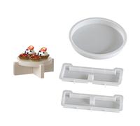 Multi-Purpose Large Round Plate-Shaped Silicone Bowl Gives Heat Portable for Home Meetings and Coffee Shop Displays Handmade Craft Mould