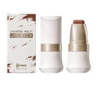 Multi-purpose Makeup Stick - Brown, 4g | Matte Face and Lip Makeup Stick | Cream Blush and Contouring Stick for a Natural Look | Portable and Easy to Use