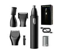 Multi Purpose Men Grooming Tool with Nose Ear Hair Trimmer and Smooth Cutting Edges Accuracy Nose Hair Scissors