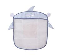 Multi-purpose net bag makes it easy to store baby bath toys for kids, quick drying mesh bath toy organizer with 2 strong suction cups