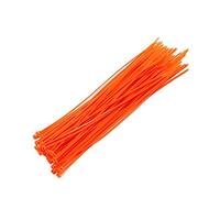 Multi-Purpose Nylon Straps, 100PCS 3 X 100-200mm 4x150/200 Multicolour Cable Wire Zip Ties Self Locking Nylon Tie(Orange,4x150mm)