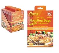 Multi-purpose Oven Roasting Bags with Twistee Ties - 25 cm x 38 cm (Pack of 10) - Easy to Use & Mess-Free Cooking - Perfect for Juicy Roasts and Tender Vegetables