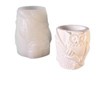 Multi Purpose Owl Shaped Silicone Mold for Homemade Planter Lights and Decorative Pieces Family Fun Activity Craft Silicone Planter Mold