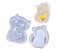 Multi Purpose Owl Silicone Mold Owl Lamp Cover Molds for Crafting Unique Light Fixtures Using Plaster Cement Or Resin Lamp Shade Silicone Mold