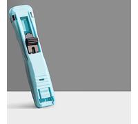Multi Purpose Paper Clam Clip Dispenser Time Saving for Student Tests and Document Binding Lightweight Plastic (Light Blue)