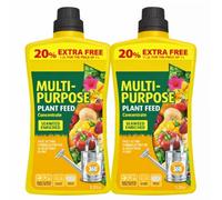 Multi Purpose Plant Feed Concentrate 1.2L Pack of 2 | All Purpose Liquid Fertiliser | Promotes Healthy Growth for Flowers, Plants & Shrubs