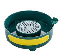 Multi-Purpose Plant Water Catcher Tray - Round Pot Saucers for Indoor & Outdoor Use Green Flower Pot Drain Tray (20x10cm/8x4in) - Essential Gardening Accessory