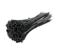 Multi-Purpose Plastic Tie Wraps, 100 Pcs Self-Locking Nylon Cable Ties Black White 3.6x100-400mm(3.6x400black)