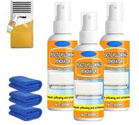 Multi-Purpose Plastic Yellowing Renovator Spray, Plastic Restorer Kit, Restores Bright Finish for Air Conditioner, Refrigerator, Toilet Seat & Home Appliances (3 Pcs)