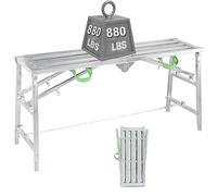 Multi Purpose Platform And Scaffold Combination Ladder Adjustable High Platform-880-Pound-Capacity Mobile Aluminium - Scaffold Tower Work Platform 140cm