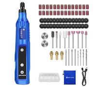 Multi-Purpose Power Rotary Tool with LED Light，Cordless Rotary Tool 5-Speed 3000-18000 RPM for Engraving, Sanding, Polishing, Drilling, Grinding
