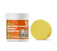 Multi Purpose Powerful Cleaner, Degreaser Cleaner Heavy Duty, Coconut Oil Powerful Cleansing Cream, for Faucets, Tiles, Cleaner Removes Stains on Microwave,Oven & Stove Top (1pcs)