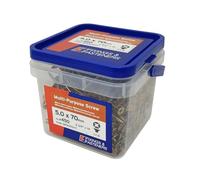 Fandf MPS570YT Multi-Purpose Screw - Zinc Yellow Passivated 5.0 X 70Mm (Tub Of 450)