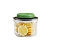 Multi-Purpose Press Seal Jar for Dry Food Storage with Air-Tight Seal That Keeps Cereals, Nuts, and Baking Ingredients Fresh Over Time (green - 550ml)