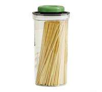 Multi-Purpose Press Seal Jar for Dry Food Storage with Air-Tight Seal That Keeps Cereals, Nuts, and Baking Ingredients Fresh Over Time (green - 1900ml)