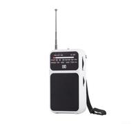 Multi Purpose Radio With Easy Controls, Rechargeable Via Type C, Ideal For Outdoor Adventures And Emergencies(White)