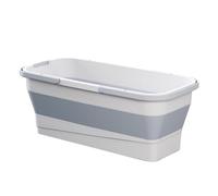 Multi-Purpose Rectangular Cleaning Bucket Collapsible Rectangular Handy Basket/Bucket Foldable Dish Tub Collapsible Long Mop Bucket for Housework