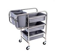 Multi-Purpose Rolling Cart, Versatile Utility Trolley for Beauty, Kitchen, Bar & Catering - Stylish Storage Solution for Home & Events