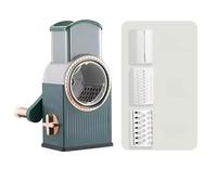 Multi-Purpose Rotary Cheese and Vegetable Grater,Such a Simple Yet Versatile Kitchen Tool That Effectively Replaces Many Others Like Knives, peelers, slicers, and dicers. (Dark Green)