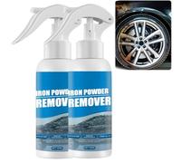 Multi-Purpose Rust Remover Spray for Metal - Heavy Duty Car Rust Removal, Wheel Cleaner, Water-Based Iron Powder Eraser, and Iron Out Protection for Car Rims, Chassis, and Metal Tools (2pcs)