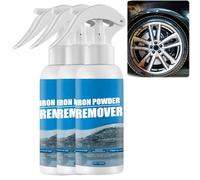 Multi-Purpose Rust Remover Spray for Metal - Heavy Duty Car Rust Removal, Wheel Cleaner, Water-Based Iron Powder Eraser, and Iron Out Protection for Car Rims, Chassis, and Metal Tools (3pcs)