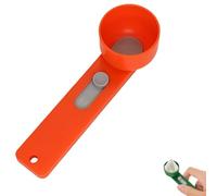 Multi Purpose Scoop with Built in Funnel,Mess-Free Multipurpose Scoop with Funnel for Easy Dispensing of Protein Powder, Collagen, Coffee & More into Narrow Bottles (Orange, 2TBS 1PCS)