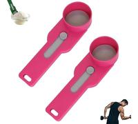 Multi Purpose Scoop with Built in Funnel, Powderpal Mess-Free Powder Scoop for Collagen, Protein, Formula & Coffee, Fits Narrow Bottles, Easy Dispensing Tool (Pink,Wide Handle)
