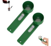 Multi Purpose Scoop with Built in Funnel, Powderpal Mess-Free Powder Scoop for Protein, Collagen, Formula, Coffee & More, Fits Narrow-Mouth Bottles (Green,Narrow Handle)