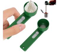 Multi Purpose Scoop with Built in Funnel, Scoop Funnel for Powder, Powderpal Mess-Free Powder Scoop, For Water Bottles, Shakers, K-Cups & Baby Bottles, Portable Design (Green-1pcs)