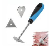Multi-Purpose Scraper, Paint Scraper Tool Set, 8 Inch 3-in-1 Shave Hook Scraper with Triangle & Combination & Heart Replacement Blades for Painters Carpenters Plasterers Similar