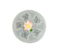 Multi Purpose Silicone Flower Shaped Baking Mold for Edible Gold Leaf Decorations Fondant Tools Artistic Culinary Water Lilies Rose Daisies Silicone Craft Tools