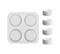 Multi-purpose silicone mould for handmade candles and cement crafts, mirrored heart/flower form for beginners, food grade silicone candle accessories