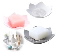 Multi-Purpose Soap Holder: These silicone soap dishes provide efficient drainage to keep your soap dry and prolong its lifespan; The shower soap dish design prevents soap from sitting in water, mainta
