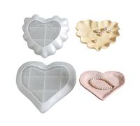 Multi Purpose Square Heart Tray Silicone Storage Tray Mold for Resin Art Soap Making Craft Projects Silicone Craft Molds Food Grade Silicone Molds Decorative Plaster Molds