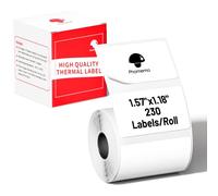 Multi-Purpose Square Self-Adhesive Label for Phomemo M110 M108 M100 M120 M200 M220 M221,1.57"x1.18"(40x30mm), 230 Labels/Roll, Black on White