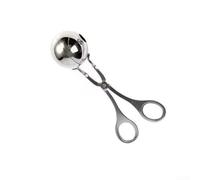 Multi Purpose Stainless Steel Meatball Scoop with Dual Sizes for Meatballs, Melon Balls, Cake Pops, and Dough (Large)