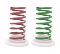 Multi Purpose Stainless Steel Organizer for Holding Toothbrushes, Makeup Brushes, and More in One Place (Red)