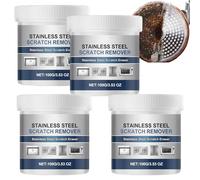 Multi-Purpose Stainless Steel Scratch Remover Paste, Multi-Purpose Scratch Eraser Cream, Stainless Steel Cleaner And Polish Cleaning Paste For Appliances, Oven, Fridge, Stove, Cookware & Sink (4PCS)