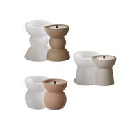 Multi-Purpose Stick Silicone Round Candle Holder Mould Set Portable for Resin Plaster Craft Supplies Various Sizes