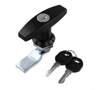 Multi Purpose T Shape Handle Lock Latch for RVs and Truck Trailers Anti Theft and Weather Protected (Black)