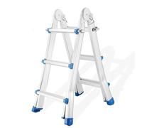 Multi-Purpose Telescopic Ladder, Folding, Extendable, 3 Step, Heavy Duty, for Home and Garden
