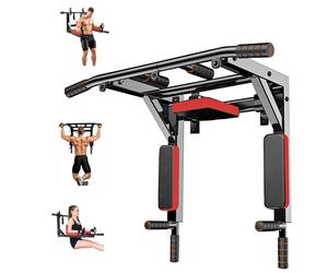 Multi-Purpose Training Bar For Home Wall Mounted Abdominal And Back Exercises