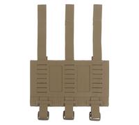 Multi-Purpose Triple Flexible Mag Pouch Panel, Waterproof Adjustable Molle Elastic Triple Equipment Pack Compatible with 5.56 Etc(Brown)