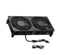 Multi Purpose USB 12Cm Fan with Anti Vibrations Feet Suitable for Computer and Electronic Devices USB Cooling Fan