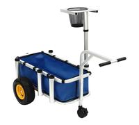 Multi-Purpose Utility Cart, Off-Road Trolley, Foldable, Camping Trailer Stowable Handcart Suitable for Beaches, Outdoor Activities, Gardens, Picnics, Shopping, Fishing, 176.4 LB