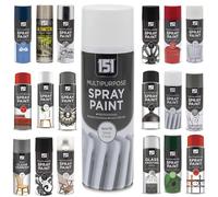 Multi-Purpose White Gloss Spray Paint 400ml, Professional Quality Aerosol cans spray for All-Purpose, Interior Exterior & Household for Metal, Wood, Ceramics, Plastic, Walls with Perfect Finish