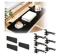 Multi-Purpose Window Ledge Platform 1/2/3 Pack, Foldable MDF Shelf for Plants, Cats & Home Decor Clamp-On Installation No Drilling Required(Set of 3,LxW 23.6″x9.8″(60cmx25cm))